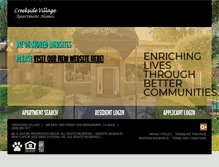 Tablet Screenshot of creeksidevillage.mgproperties.com